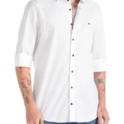 Tommy Hilfiger White Regular Fit Shirt-image-87