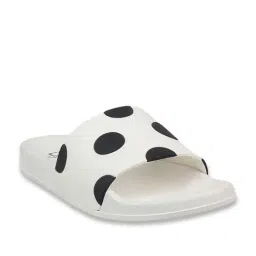 Carlton London Women's White & Black Slides image 2