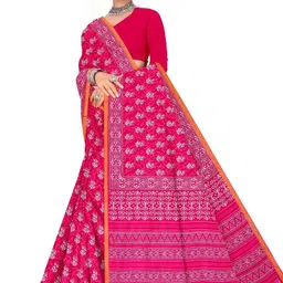 RJ CREATION Ethnic Motifs Pure Cotton Banarasi Saree image 2