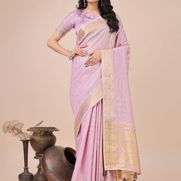 DIVASTRI Striped Zari Organza Saree-picture-27