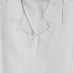 THE BEETEL HOUSE Men Comfort Slim Fit Textured Cuban Collar Cotton Casual Shirt image 3