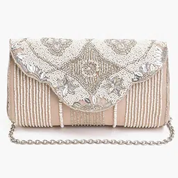 Boho girl Silver Shimmer Diva Clutch-image-15