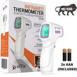 xiTix Infrared Thermometer - Digital Thermometer Forehead - No Contact Forehead Thermometer - Fever Temperature Machine for Accurate Reading - No Touch Thermometer for Adults and Kids EP520 Thermometer image 2