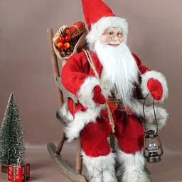 little surprise box llp Little Surprise Box 20 inches Rocking Chair Santa Christmas Home and Table Dcor image 2