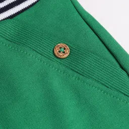 Mini Taurus Cotton Knit Full Length Solid Color Lounge Pant - Green image 3