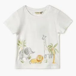 Juniors by Babyshop Boys Graphic Printed Round Neck Cotton T-shirt-picture-42