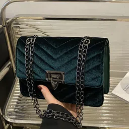 StyleCast Geometric PU Sling Bag with Quilted image 5