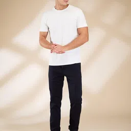 Being Human Men Solid Round Neck Cotton Slim Fit T-shirt image 2