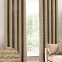 CASABLEU Brown Set of 2 Long Door Curtain-image-41