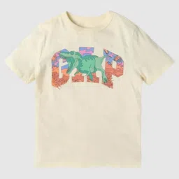 GAP Boys Cartoon Printed Crew Neck Organic Cotton T-shirt-picture-58