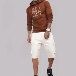 ADRO Men Printed Hooded Sweatshirt image 5