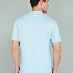 WROGN Men Solid Polo Collar Pure Cotton T-shirt image 3