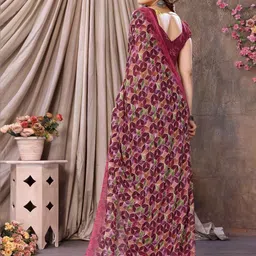 LeeliPeeri Designer Geometric Printed Saree image 3