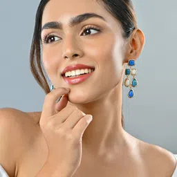 ToniQ Geometric Drop Earrings image 5