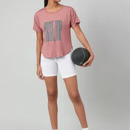 MKH Women Typography Printed Dri-FIT T-shirt image 5