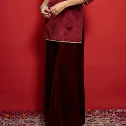 Shae by SASSAFRAS Women Flared Slip-On Ethnic Palazzos image 3