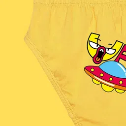 NUSYL Pack Of 4 Printed Cotton Basic Briefs NUBCBRFPO4.0062 image 4