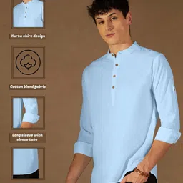 ZELINCO Men Thread Work Kurta image 4