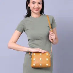 DressBerry Floral PU Half Moon Sling Bag-picture-18