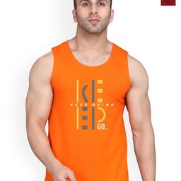 SLOWLORIS Men Pack Of 2 Printed Bio-Wash Combed Cotton Gym Vest-picture-30