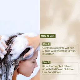 Lotus Botanicals Set Of 3 Red Onion Hair Fall Control Shampoo-300ml Each image 4