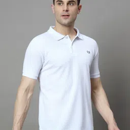 HUSHBUCKS Men Polo Collar Applique T-shirt-image-28
