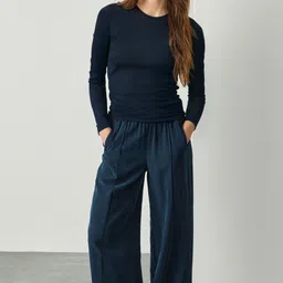 NEXT Women Pleated Wide Leg Trousers-image-32