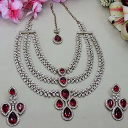 VATSALYA creation Gold-Plated Artificial Stones Alloy Jewellery Set-picture-14