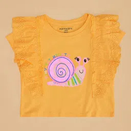Pantaloons Junior Girls Graphic Printed Round Neck Cotton Relaxed Fit T-shirt-picture-57