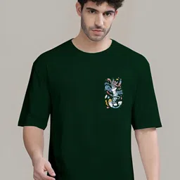 Kushi Flyer Men Graphic Printed Round Neck Relaxed Fit T-shirt-picture-18