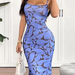 Outzidr Abstract Printed Maxi Dress image 2