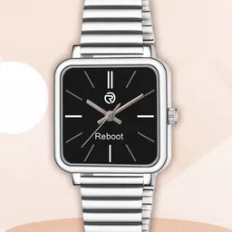 REBOOT Men Stainless Steel Bracelet Style Straps Watch New197_151 Black Designer Square image 4