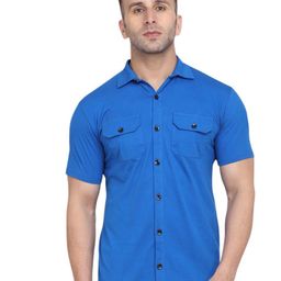 Blisstone Spread Collar Short Sleeves Cotton Shirt-picture-41