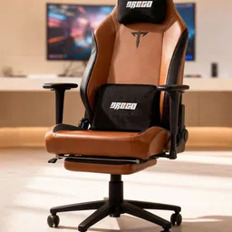 DROGO Brown & Black 360 Degree Rotation Backrest Adjustable Rocking Ergonomic Gaming Chair-picture-28
