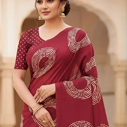 GEN Z TRENDS Ethnic Motifs Pure Cotton Saree image 3