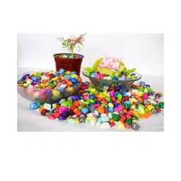 Somil Multicolor Pebbles/Stones for Garden, Plants, Lawns, Aquariums, Fish Pots, Home Decor, Vases, Furniture Filler. Size: 10-30mm, Shiny Multicolor -A459-picture-36