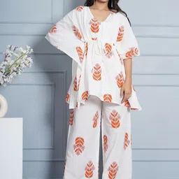 TULSILICIOUS Printed Pure Cotton Tunic With Trouser Co-Ords-picture-16