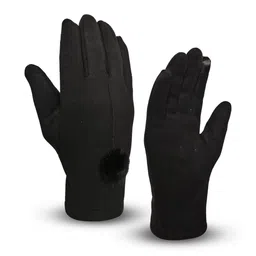 LOOM LEGACY Women Solid Acrylic Snow-Proof Touch Screen Soft Winter Gloves-image-57