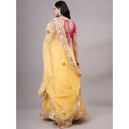 Utsav Fashion Embroidered Beads and Stones Ready to Wear Lehenga & Blouse With Dupatta image 2