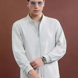 CLASSY VOUGE Men Lightweight Bomber Jacket image 4