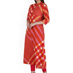 Neelokurti Women Geometric Printed Thread Work Anarkali Kurta image 2