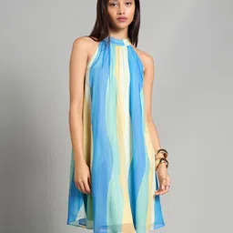AND Striped A-Line Dress image 1