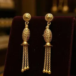 Zhouse Gold Plated Contemporary Drop Earrings-picture-18