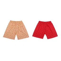 BAESD Unisex Kids Pack Of 2 Printed Shorts image 1
