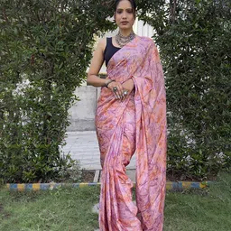 DIVASTRI Printed Satin Ready to Wear Saree-picture-27