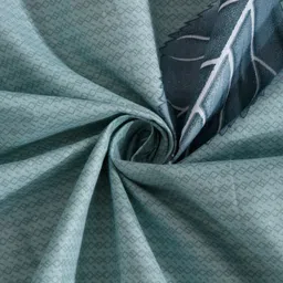 Myntra Elegant Homes Blue & Yellow Floral 400 TC King Bedsheet with 2 Pillow Covers image 5