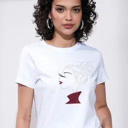 Tokyo Talkies Women Printed T-shirt-image-73