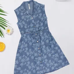 Pantaloons Junior Floral Print A-Line Dress-image-44