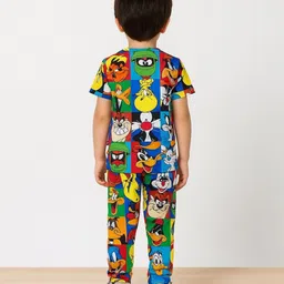 ALANTA Unisex Kids Printed T-shirt with Pyjamas image 4