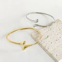 AQUASTREET Set Of 2 Gold-Plated Armlet Bracelet image 1